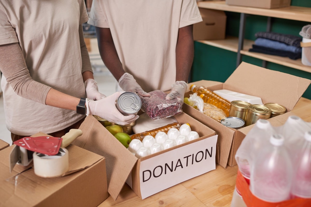 food bank qr codes biometrics